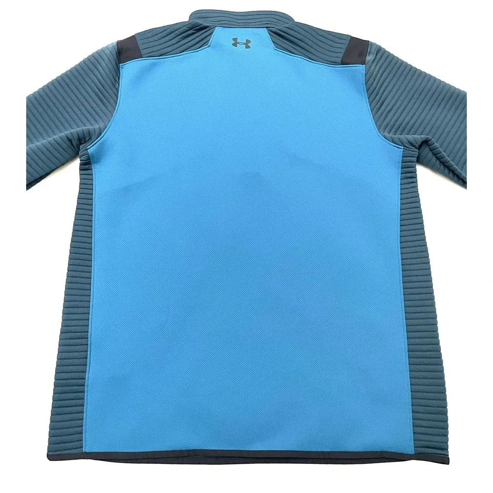 Under Armour UA Storm Daytona 1/2 Zip Golf Pullover XL Blue Wicking Pockets
